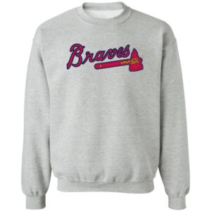 Atlanta Braves Baseball  Crewneck Pullover Sweatshirt